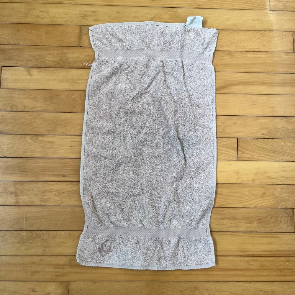 Christian Dior Linge De Maison Hand Towel Dusty Rose Mauve Embroidered Logo Logo